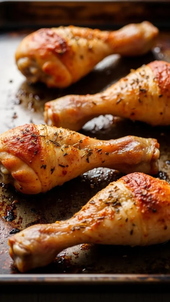 1. Classic Oven-Baked Chicken Drumsticks