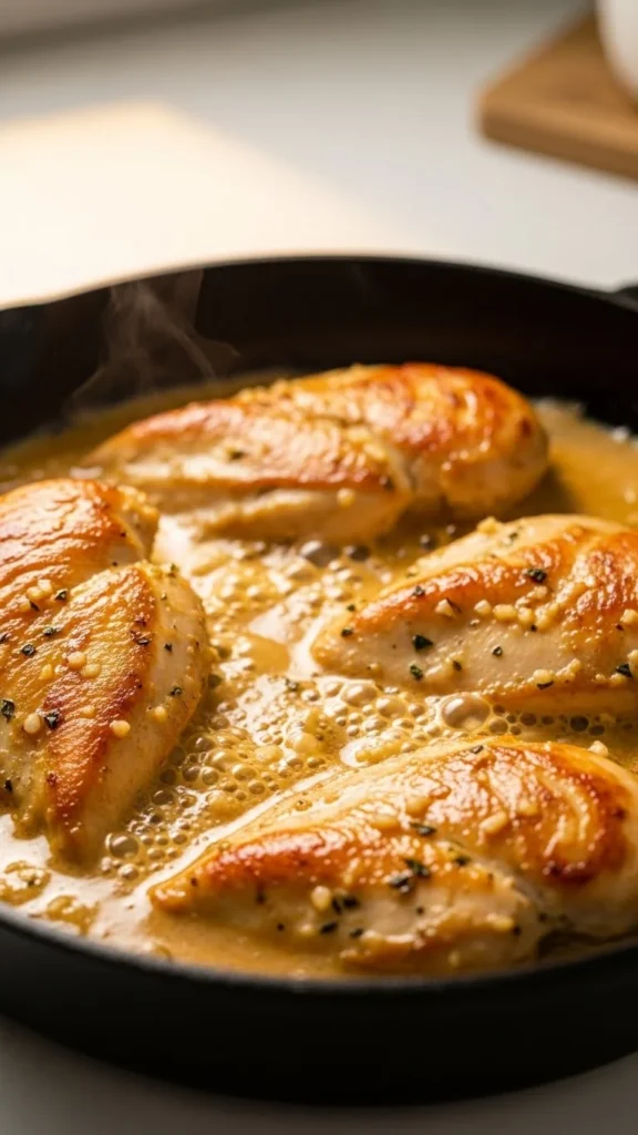 1. Creamy Garlic Chicken Skillet
