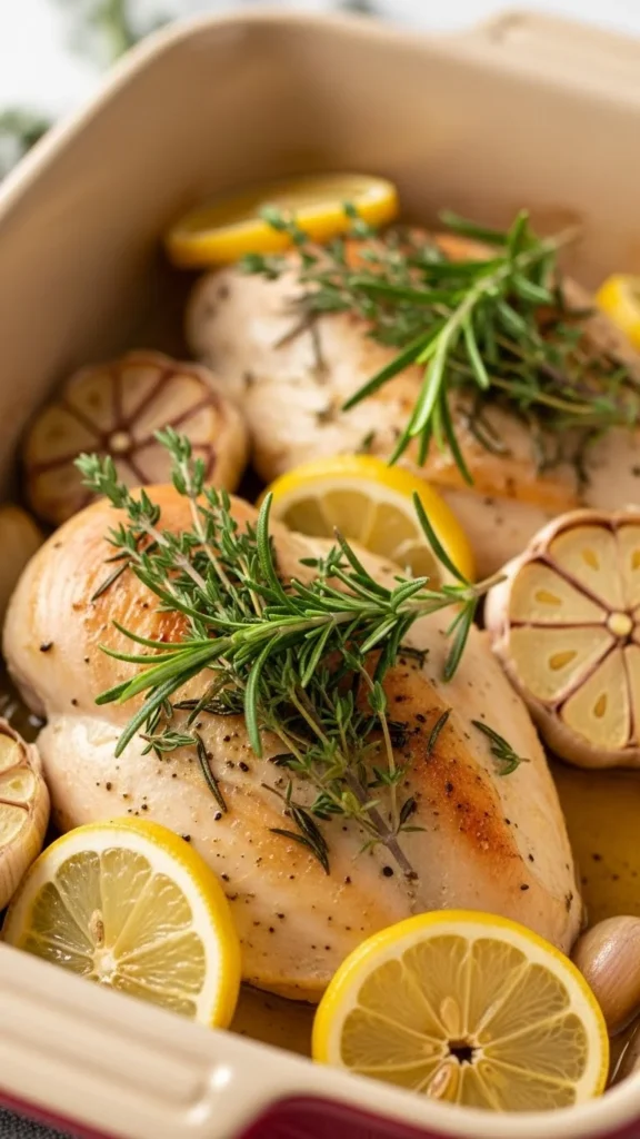 1. Lemon Garlic Baked Chicken Breast