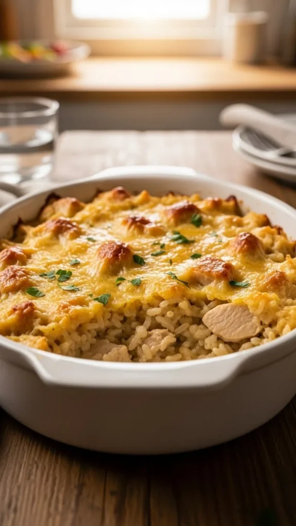 2. Creamy Chicken and Rice Bake