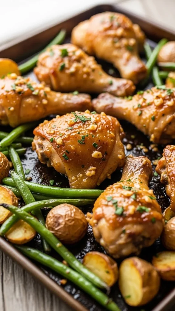 2. Honey Garlic Chicken Tray Bake