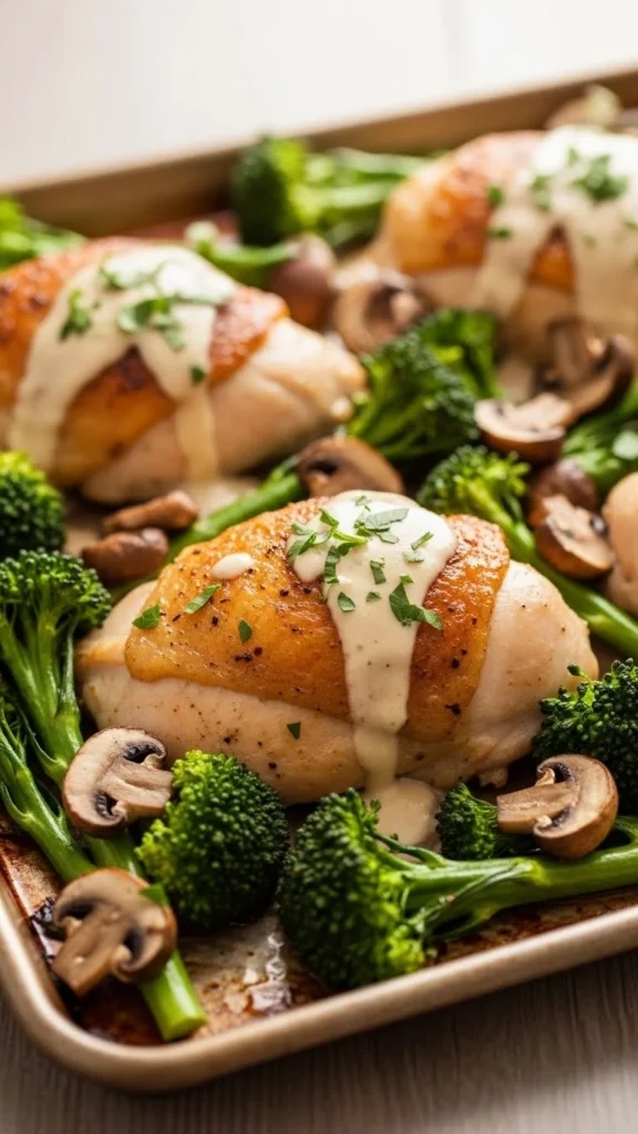 3. Creamy Chicken and Veggie Bake