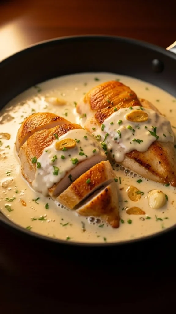 3. Creamy Garlic Chicken