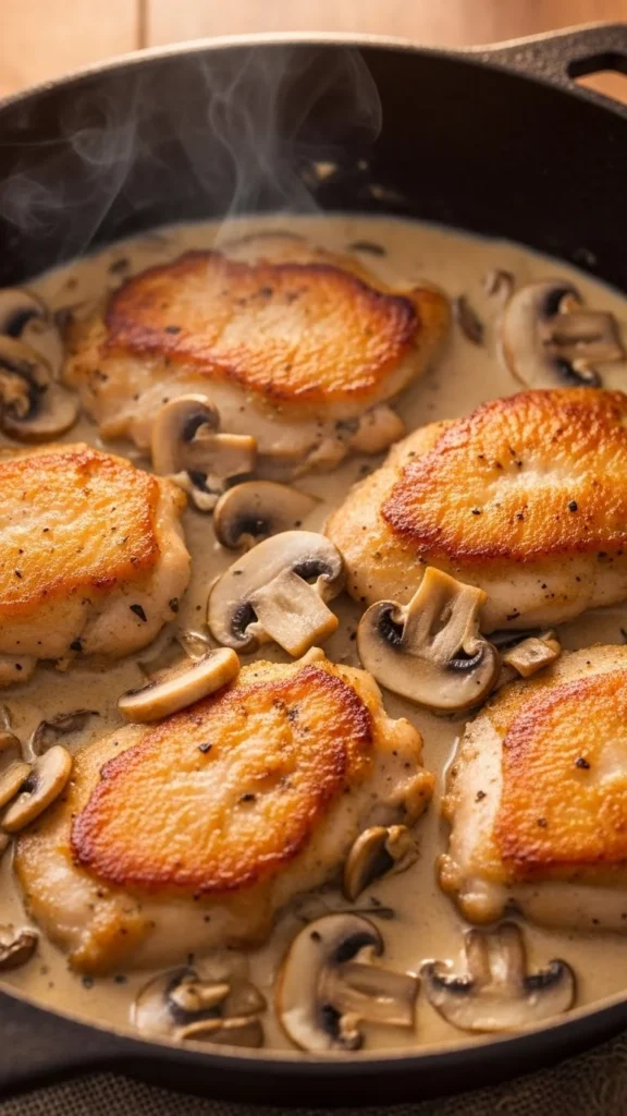 3. Creamy Mushroom Chicken