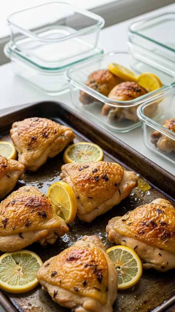 3. Lemon Pepper Baked Chicken Thighs
