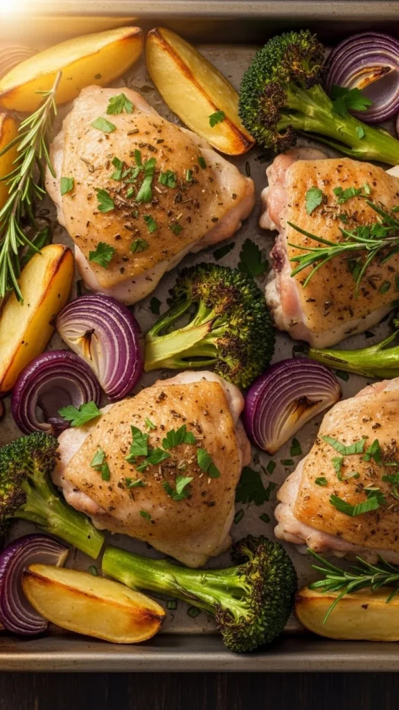 3. Oven-Roasted Herb Chicken Thighs
