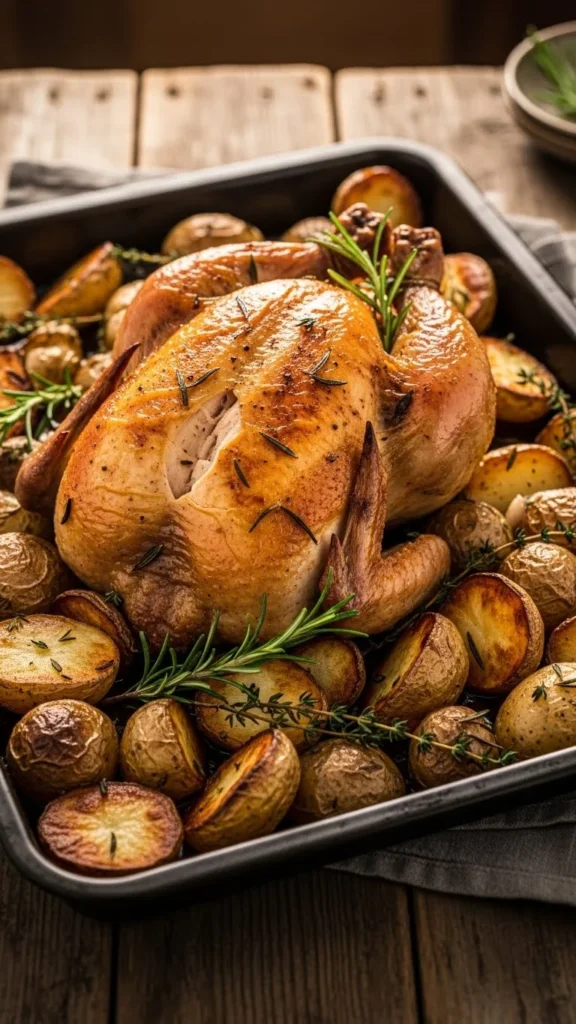 3. Pan-Roasted Chicken with Potatoes