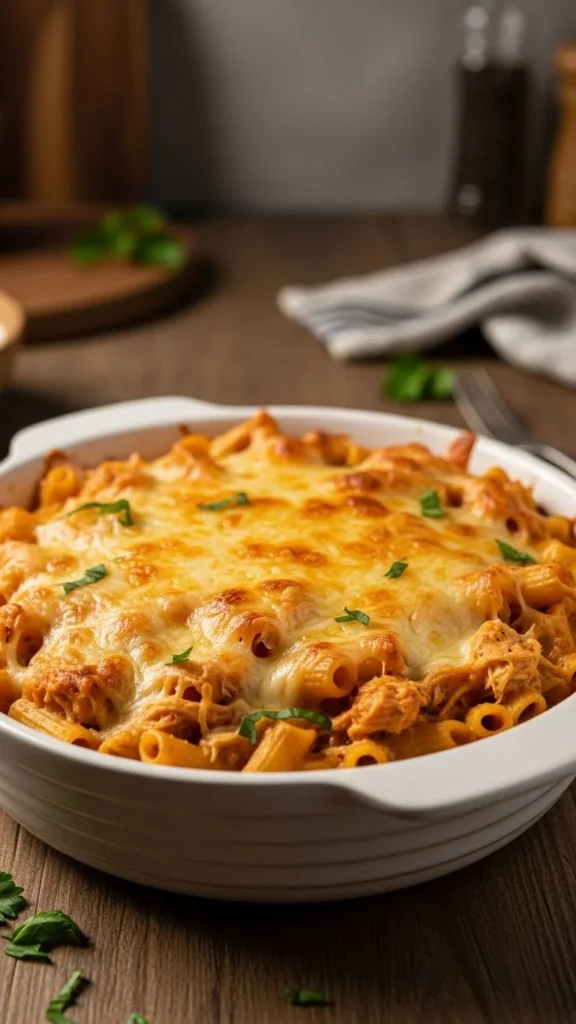 4. Cheesy Chicken Pasta Bake