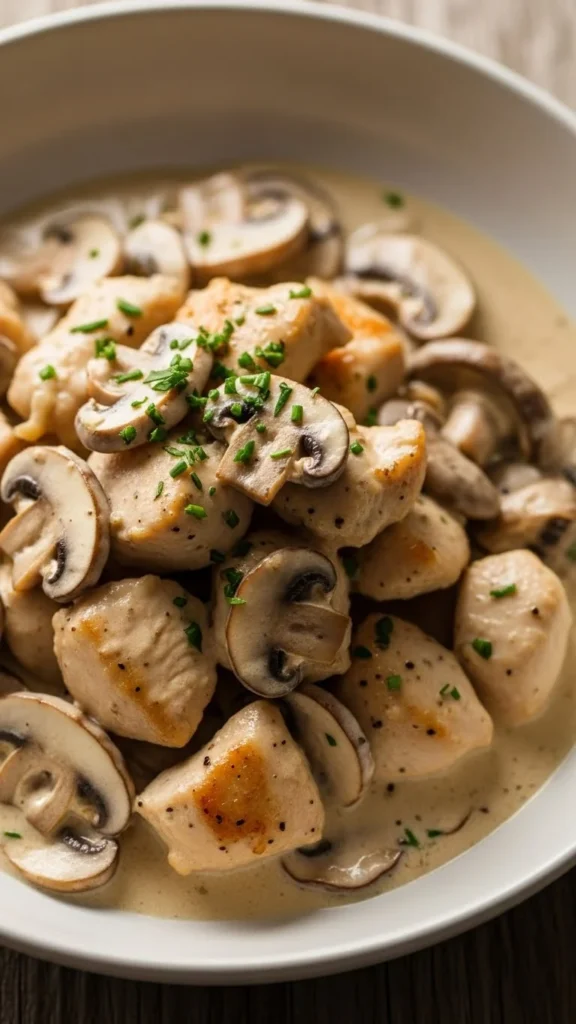 4. Creamy Mushroom Chicken