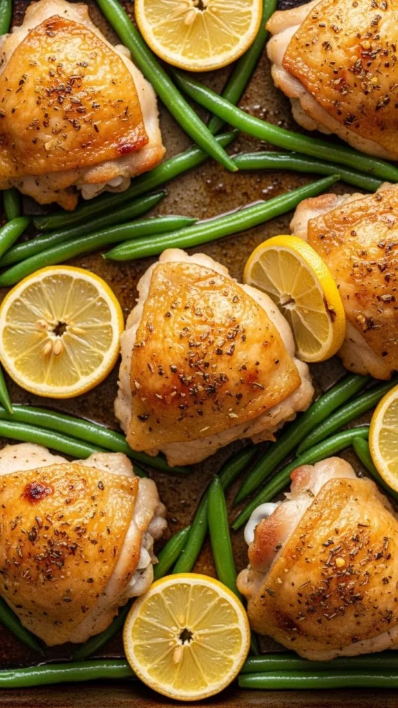 4. Lemon Butter Chicken with Green Beans