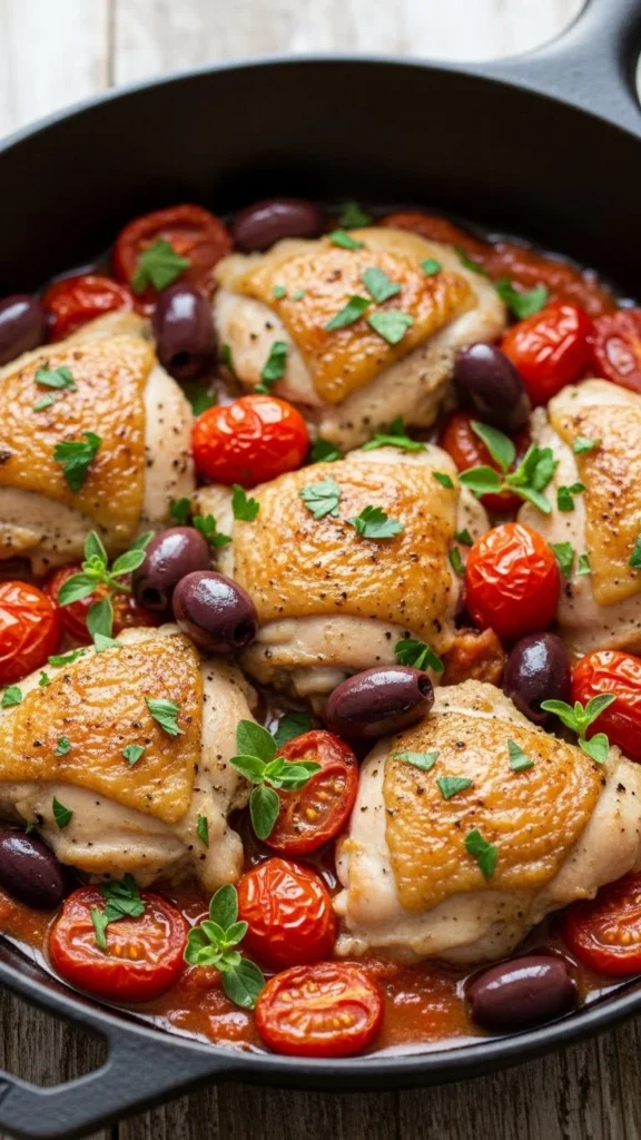 5. Greek-Style Chicken Skillet