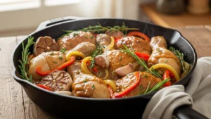 easy skillet chicken dinner