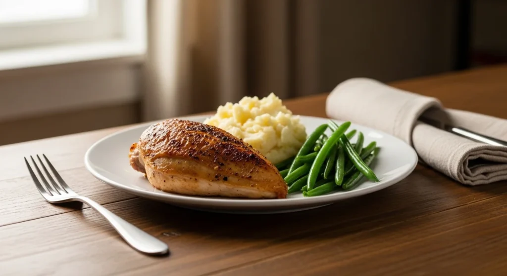 2. Served plate of 30-Minute Chicken Dinner Ideas Recipe ready to eat